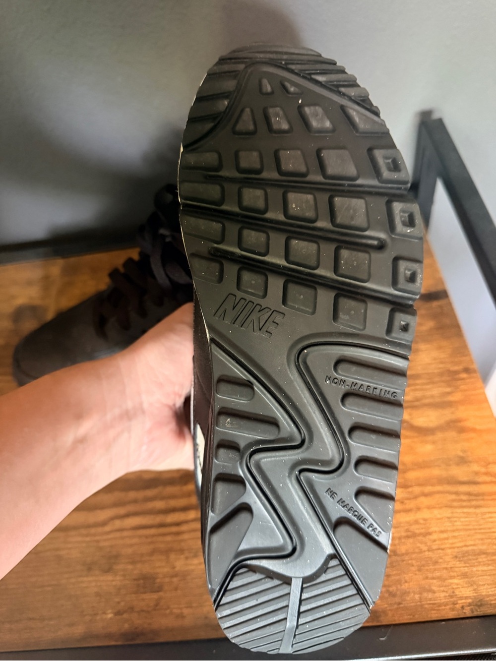 Nike Kids Black and White Air Max Sneakers - Picture 4 of 5
